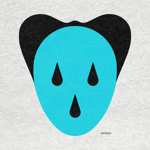 Mouse Head Blue /  Black by patrou